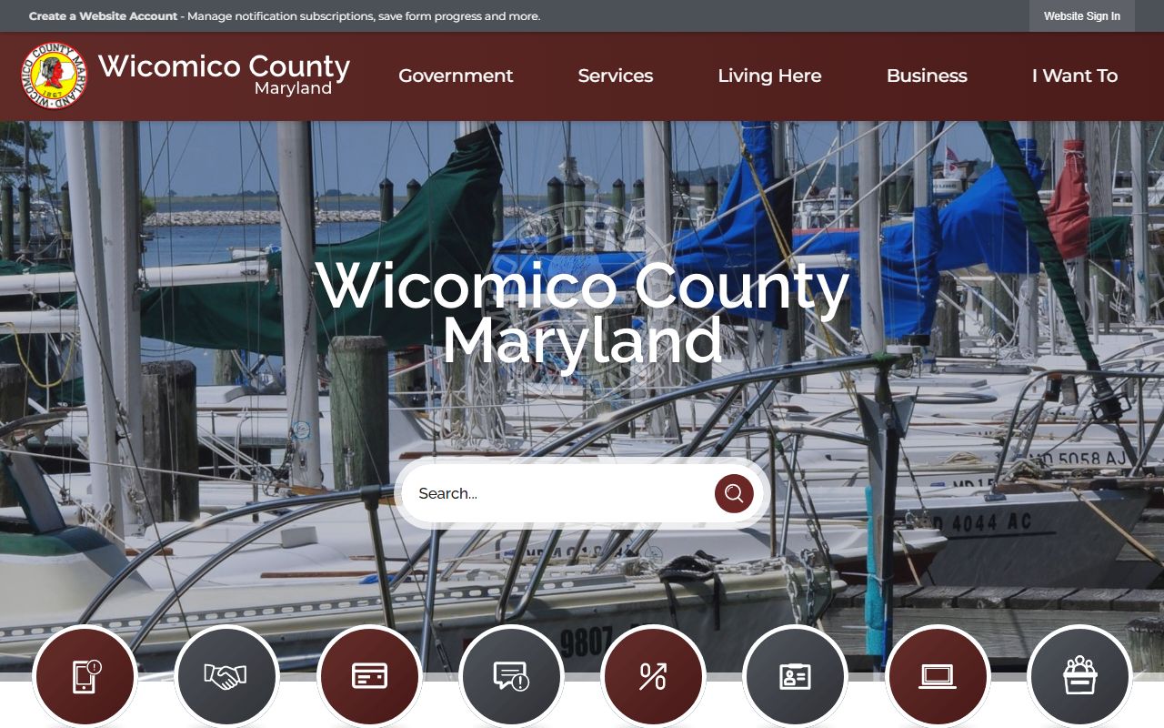 Wicomico County government website for 72 hour booking resources