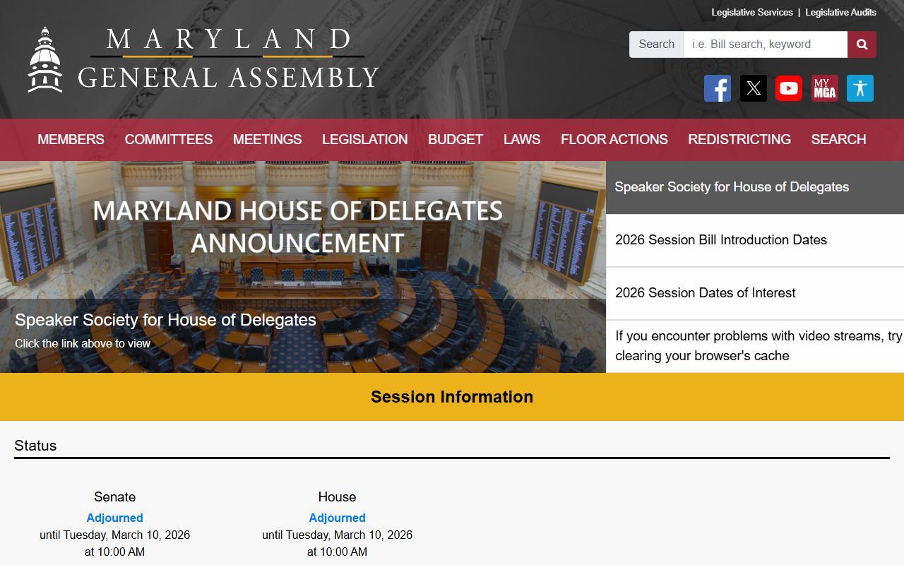 Maryland General Assembly statutes related to 72 hour booking records